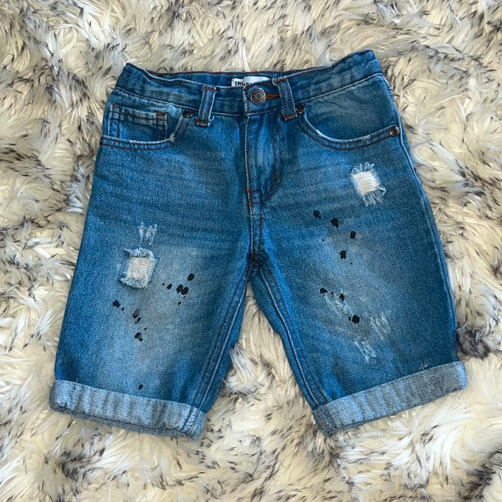 Distressed Jean Shorts